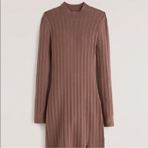 Abercrombie Mock Neck Knit Sweater Dress
